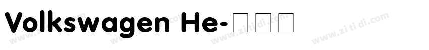 Volkswagen He字体转换